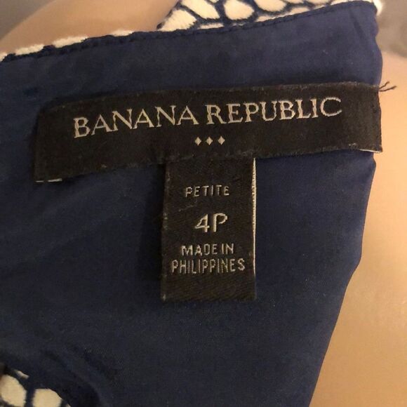 Banana Republic Petite Geometric Print Dress Size 4P Petite - Picture 8 of 10